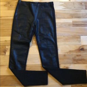 Trendy frontside leather leggings - size S